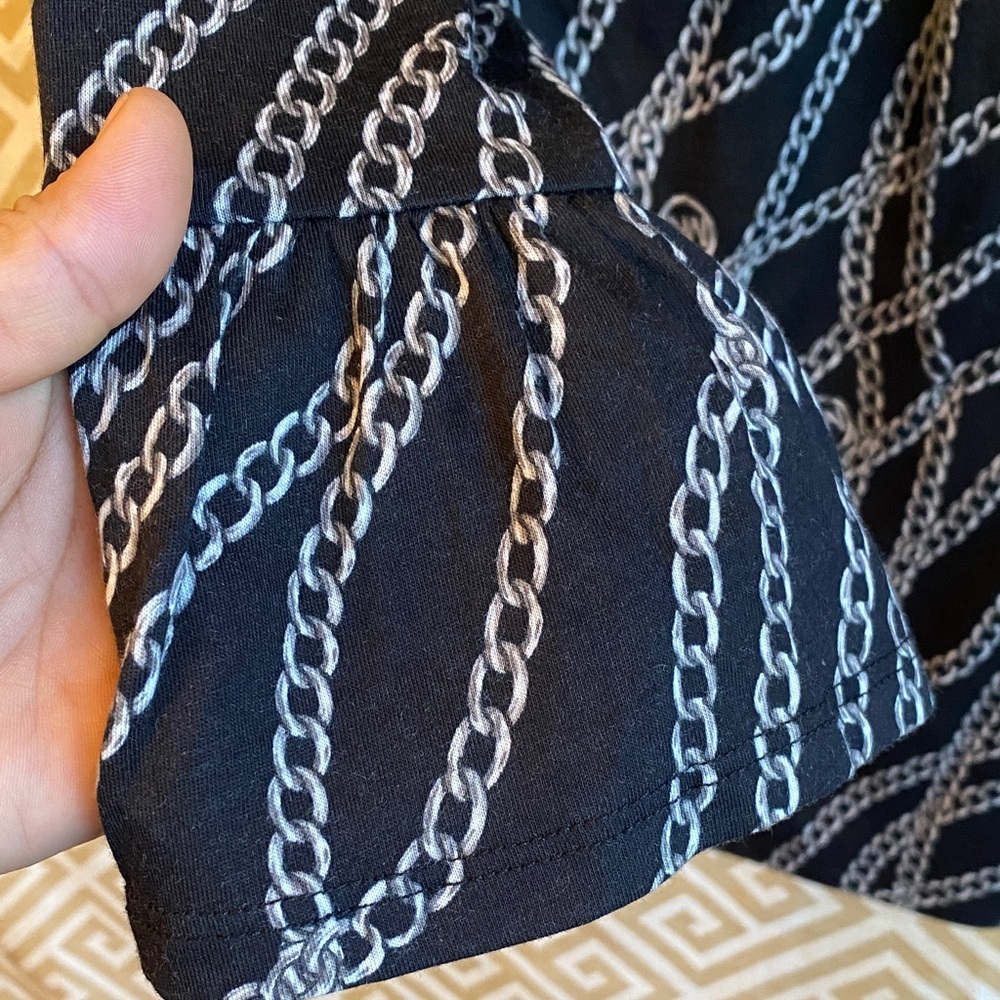 Michael Kors Navy Chain Pattern Blouse - Picture 5 of 8